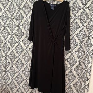Susan Graver black dress, 3/4 sleeve